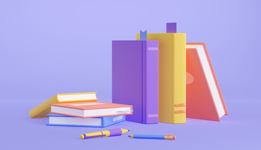 3d-render-books-textbook-stack-pencil-pen
