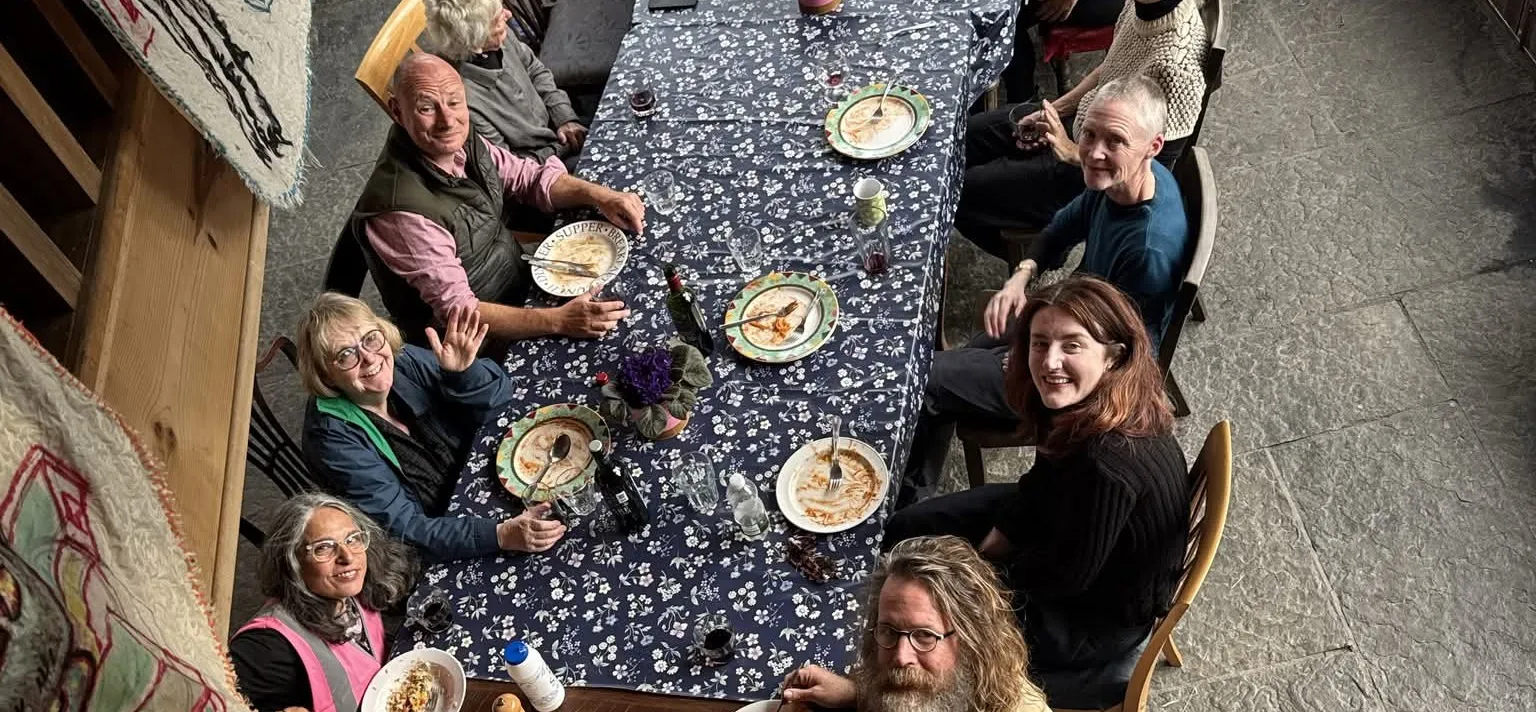 Community dinner at the Convergence festival