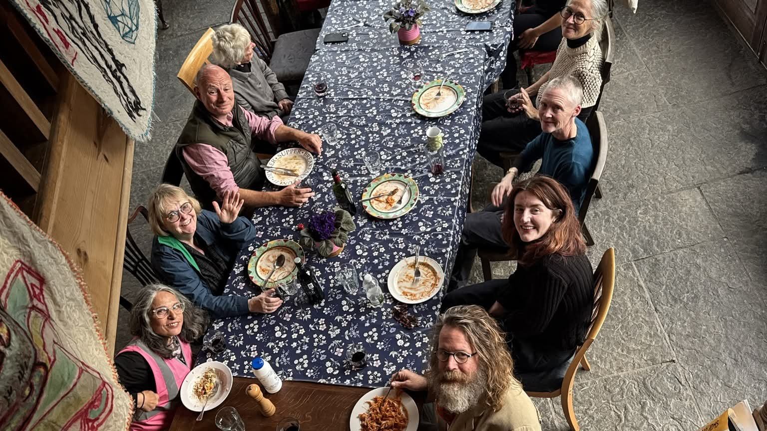 Community dinner at the Convergence festival