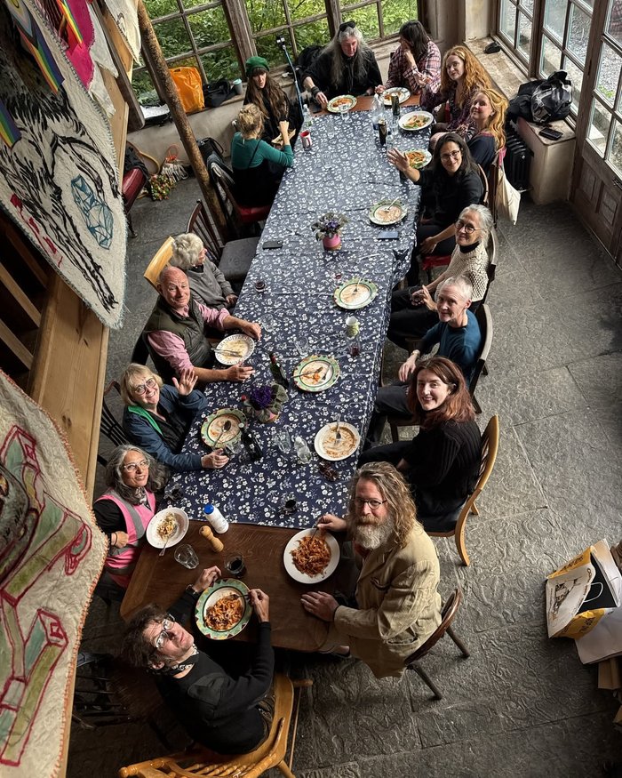 Community dinner at the Convergence festival