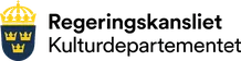 Kulturdepartementet logo svart
