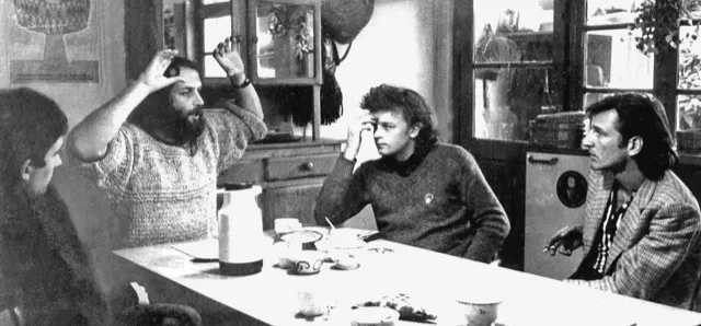 Philippe Grombeer + efl chez Marcel de Munnynck.avril 1979