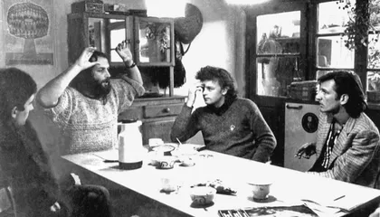Philippe Grombeer + efl chez Marcel de Munnynck.avril 1979